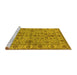 Sideview of Machine Washable Oriental Yellow Industrial Rug, wshurb1523yw