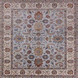 Square Machine Washable Industrial Modern Dark Gray Rug, wshurb1523