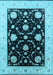 Oriental Light Blue Industrial Rug, urb1524lblu