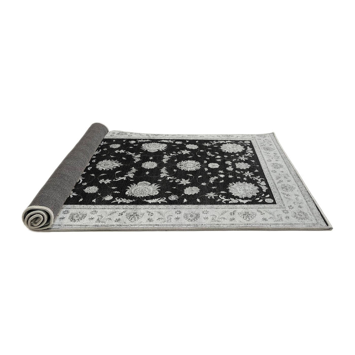 Sideview of Oriental Gray Industrial Rug, urb1524gry