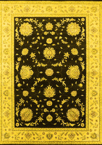 Oriental Yellow Industrial Rug, urb1524yw