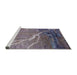 Sideview of Machine Washable Industrial Modern Purple Rug, wshurb1525