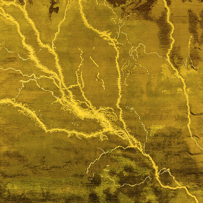 Oriental Yellow Industrial Rug, urb1525yw