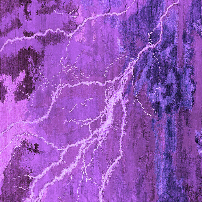 Square Machine Washable Oriental Purple Industrial Area Rugs, wshurb1525pur