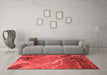 Industrial Red Washable Rugs