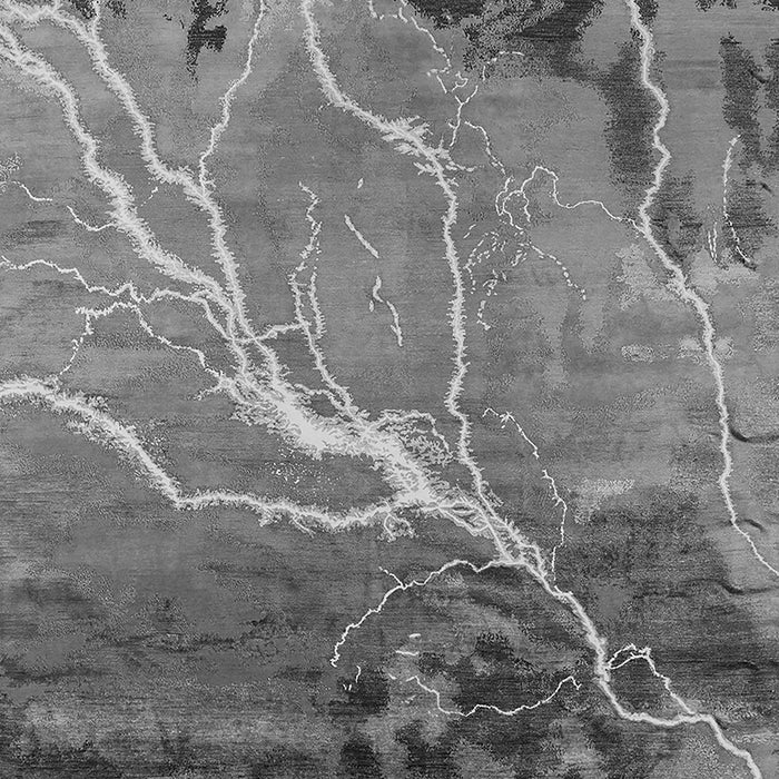 Machine Washable Oriental Gray Industrial Rug, wshurb1525gry