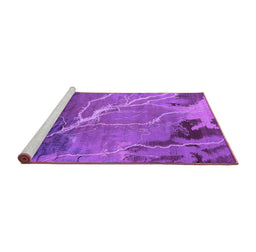 Sideview of Machine Washable Oriental Purple Industrial Area Rugs, wshurb1525pur