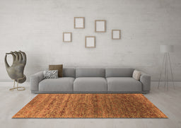 Machine Washable Oriental Orange Industrial Area Rugs in a Living Room, wshurb1526org