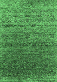 Oriental Emerald Green Industrial Rug, urb1526emgrn