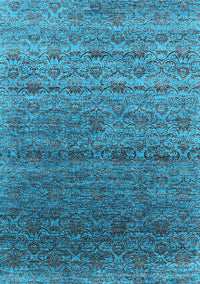 Oriental Light Blue Industrial Rug, urb1526lblu