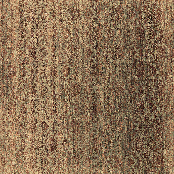 Square Oriental Brown Industrial Rug, urb1526brn