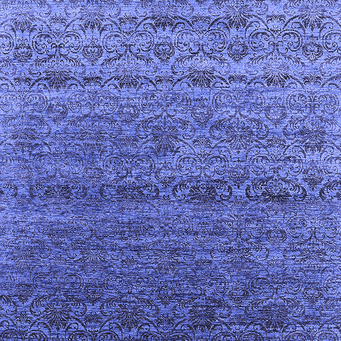 Machine Washable Oriental Blue Industrial Rug, wshurb1526blu