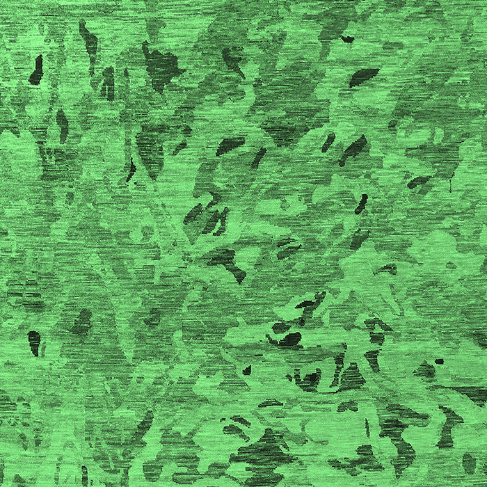 Machine Washable Oriental Emerald Green Industrial Area Rugs, wshurb1527emgrn