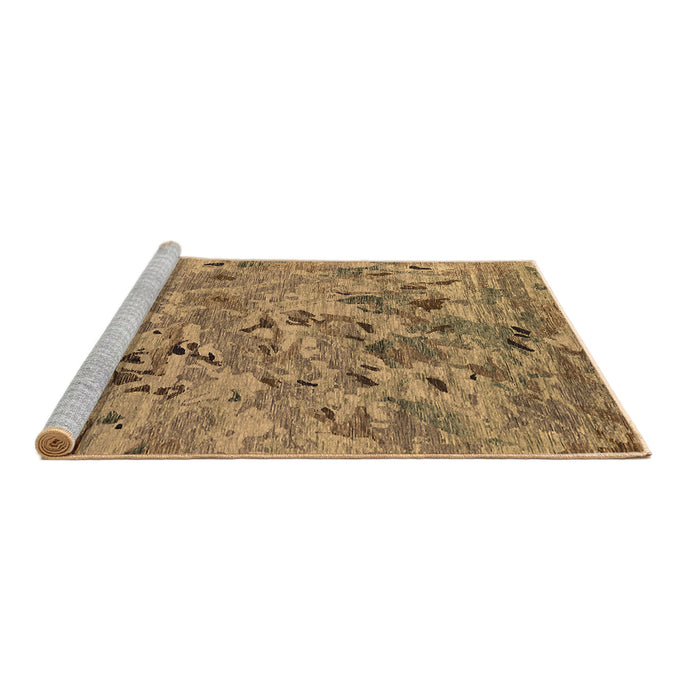 Sideview of Machine Washable Oriental Brown Industrial Rug, wshurb1527brn