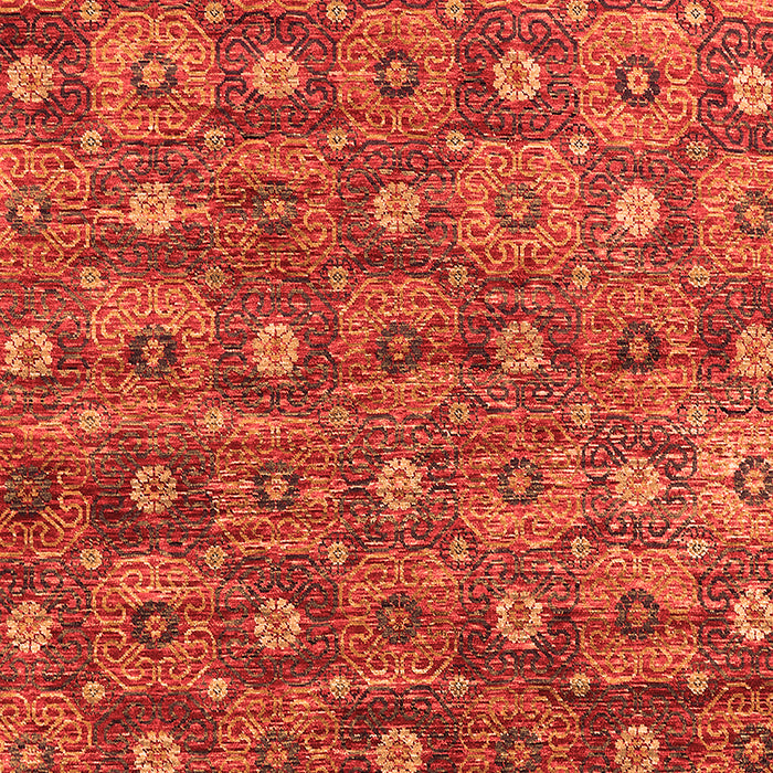 Machine Washable Oriental Orange Industrial Area Rugs, wshurb1528org