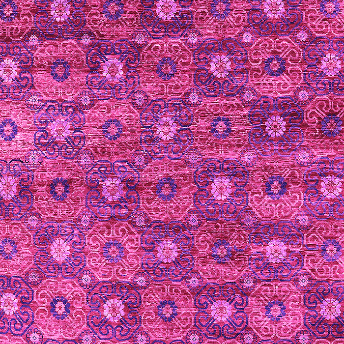 Machine Washable Oriental Pink Industrial Rug, wshurb1528pnk