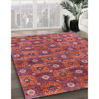 Mid-Century Modern Pink Oriental Rug, urb1528