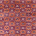 Square Mid-Century Modern Pink Oriental Rug, urb1528