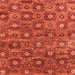 Square Oriental Orange Industrial Rug, urb1528org