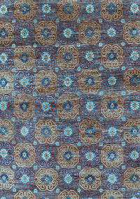 Oriental Light Blue Industrial Rug, urb1528lblu