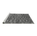 Sideview of Machine Washable Oriental Gray Industrial Rug, wshurb1528gry