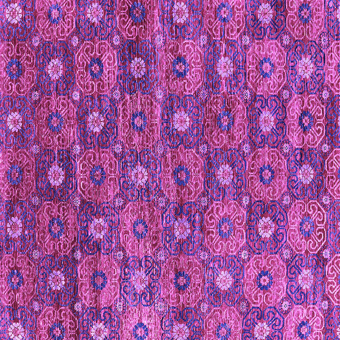 Square Oriental Purple Industrial Rug, urb1528pur
