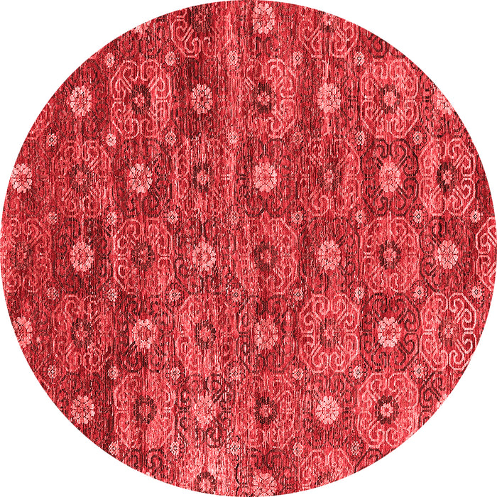 Machine Washable Oriental Red Industrial Rug, wshurb1528red