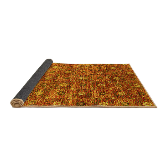 Sideview of Oriental Yellow Industrial Rug, urb1528yw