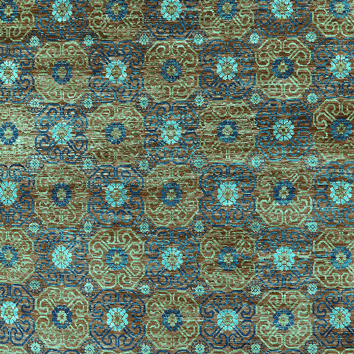 Oriental Turquoise Industrial Rug, urb1528turq