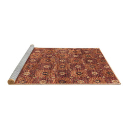Sideview of Machine Washable Oriental Brown Industrial Rug, wshurb1528brn
