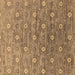 Square Oriental Brown Industrial Rug, urb1529brn