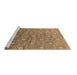 Sideview of Machine Washable Oriental Brown Industrial Rug, wshurb1529brn