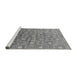 Sideview of Machine Washable Oriental Gray Industrial Rug, wshurb1529gry