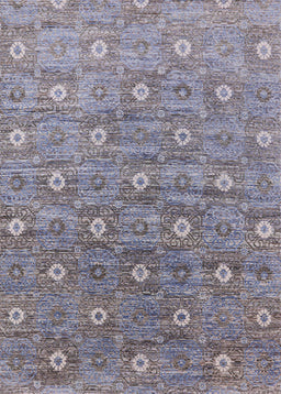 Mid-Century Modern Dark Gray Oriental Rug, urb1529