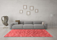 Machine Washable Oriental Red Industrial Rug, wshurb1529red