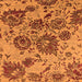 Square Oriental Orange Industrial Rug, urb1530org