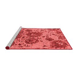 Industrial Red Washable Rugs