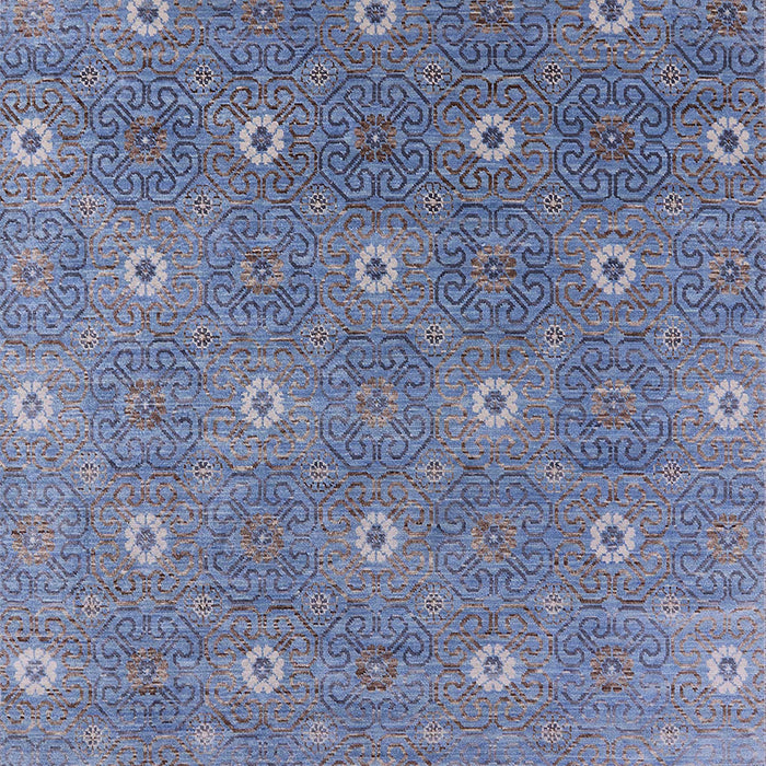 Machine Washable Industrial Modern Light Purple Blue Rug, wshurb1531