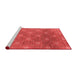 Industrial Red Washable Rugs