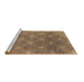 Sideview of Machine Washable Oriental Brown Industrial Rug, wshurb1531brn