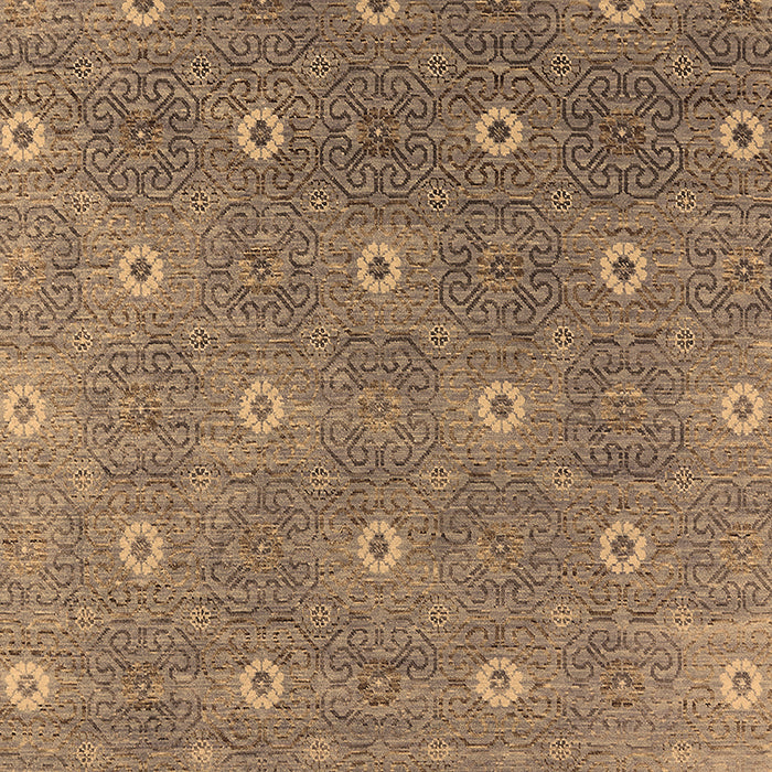 Machine Washable Oriental Brown Industrial Rug, wshurb1531brn
