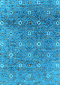 Oriental Light Blue Industrial Rug, urb1531lblu