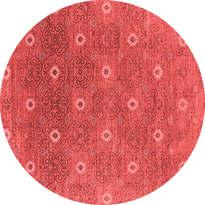 Machine Washable Oriental Red Industrial Rug, wshurb1531red