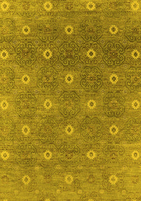 Oriental Yellow Industrial Rug, urb1531yw