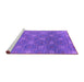 Sideview of Machine Washable Oriental Purple Industrial Area Rugs, wshurb1531pur