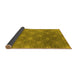 Sideview of Oriental Yellow Industrial Rug, urb1531yw