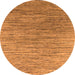 Round Oriental Orange Industrial Rug, urb1532org