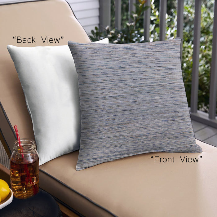 Front View of Mid-Century Modern Urban Square Mist Blue Throw Pillow, 18 inch by 18 inch, pwurb1532