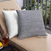 Front View of Mid-Century Modern Urban Square Mist Blue Throw Pillow, 18 inch by 18 inch, pwurb1532