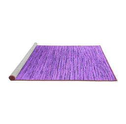 Sideview of Machine Washable Oriental Purple Industrial Area Rugs, wshurb1532pur